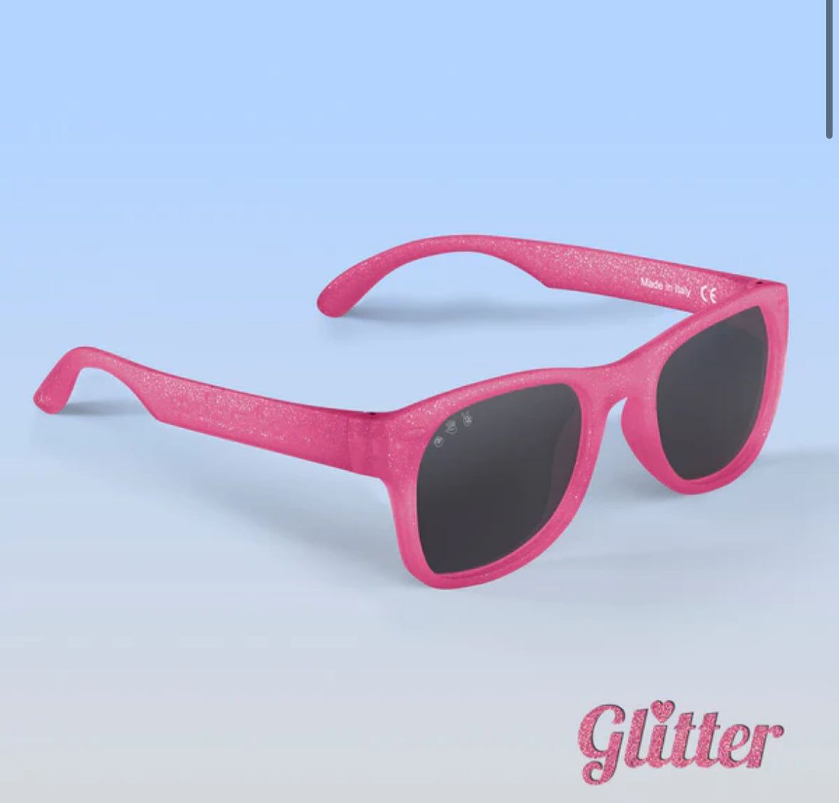 Kelly Kapowski Shades, Pink Glitter Frame w/ Polarized Grey Lens