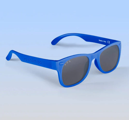 Milhouse Shades, Royal Blue Frame Sunglasses w/ Polarized Grey Lens