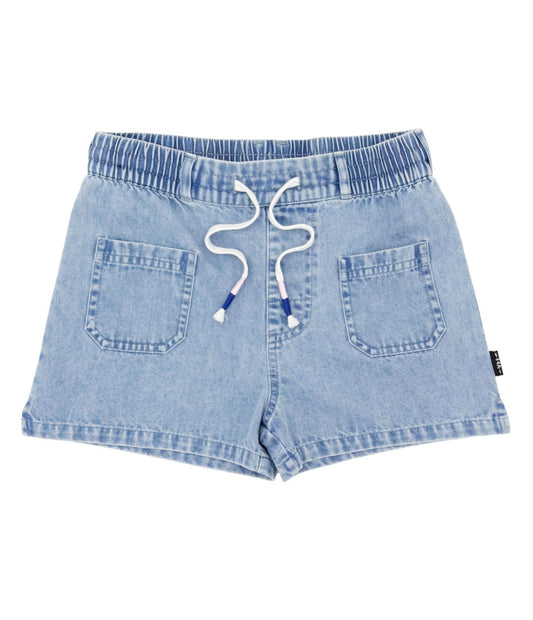 Costa Denim Short, Light Indigo