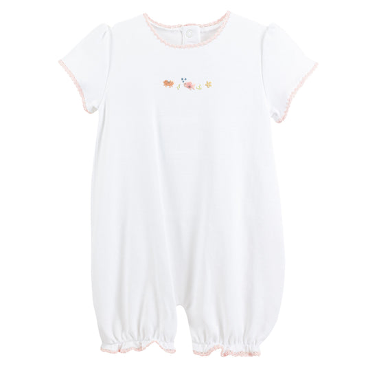 Sea Friends Romper with Crochet Trim