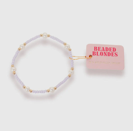 Pastel Lilac Pearl Bracelet (Kids Size)