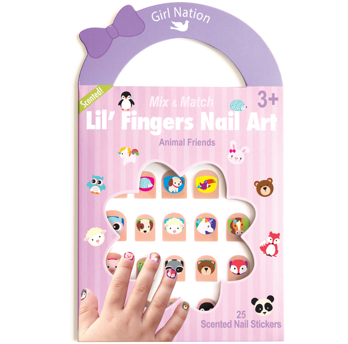 Lil Fingers Nail Art Animal Friends