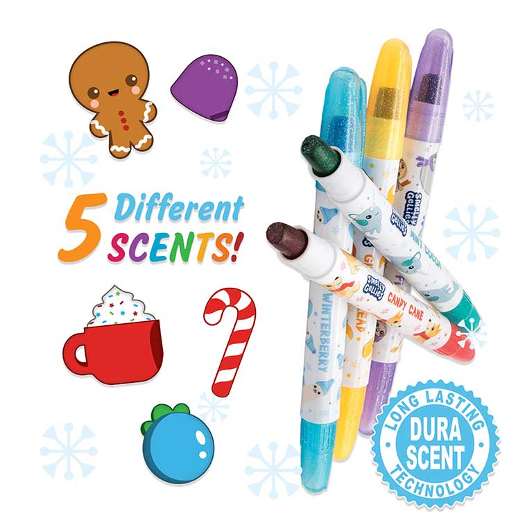 Holiday Glitter Smelly Gellies 5-Pack