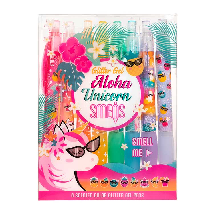 Aloha Unicorn Glitter Gel Smens 8-Pack