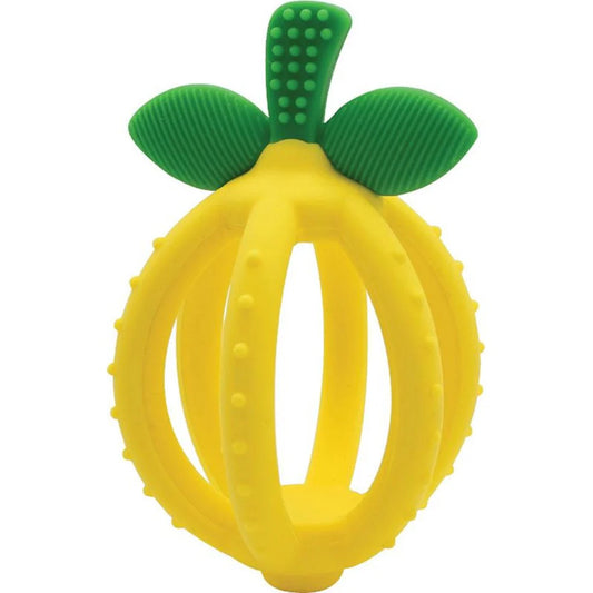 Bitzy Biter™ Teething Ball & Training Toothbrush, Lemon Drop