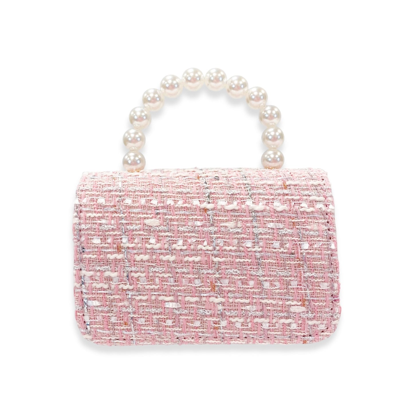 Lily & Bow Tweed Purse -pink