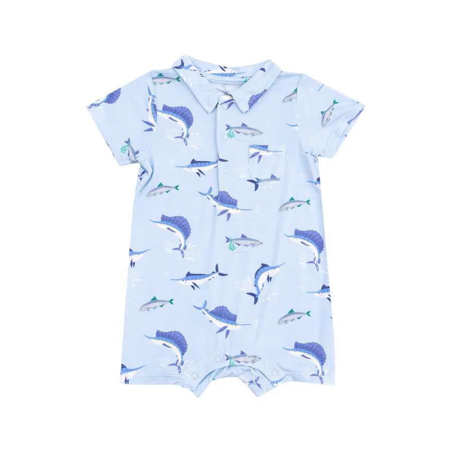 POLO SHORTIE - Deep Sea Fishing