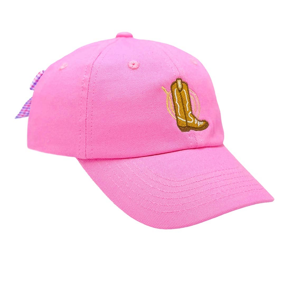 Cowboy Boot Bow Baseball Hat (Youth)