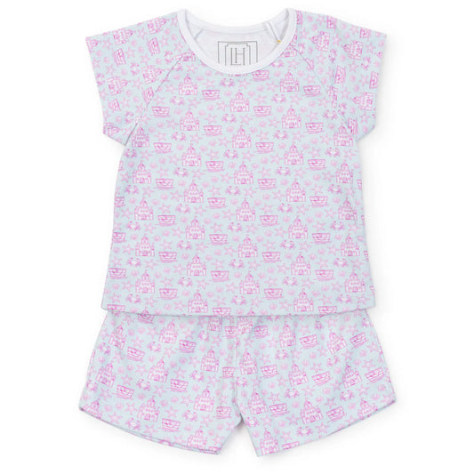 EMERY GIRLS' SHORT SET - SANDCASTLES PINK