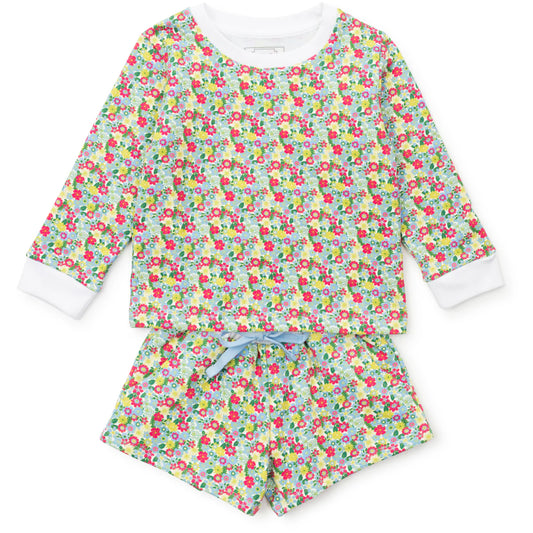 STELLA GIRLS' SWEATSHIRT SHORT SET - ARBORETUM FLORAL