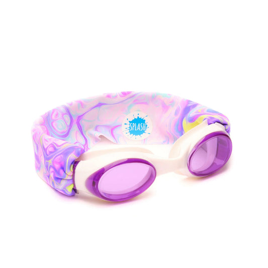 Swim Goggles, Pastel Swirl