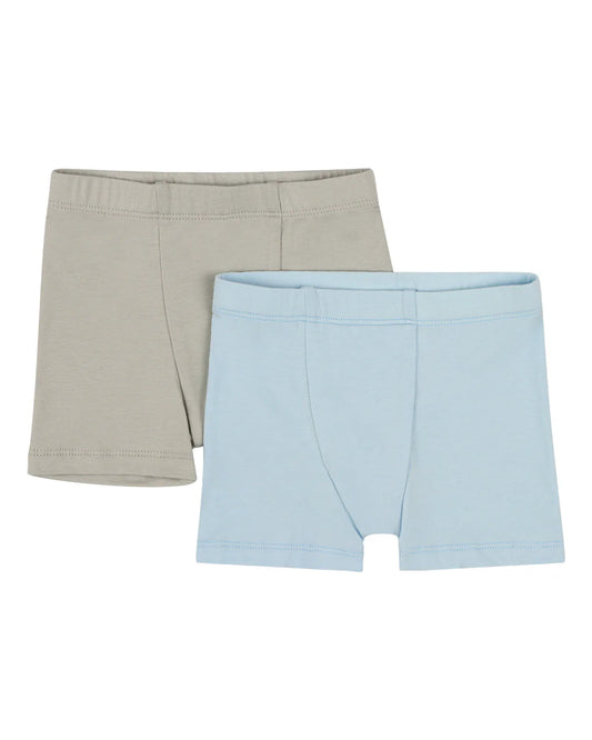 Boxer Briefs, 2-pack, Light Blue/Grey