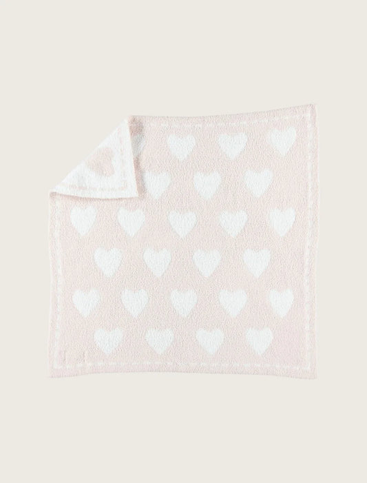 CozyChic® Dream Receiving Blanket, Pink/White/Hearts