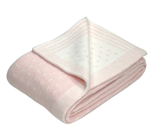 Pin Dot Blanket, Pink