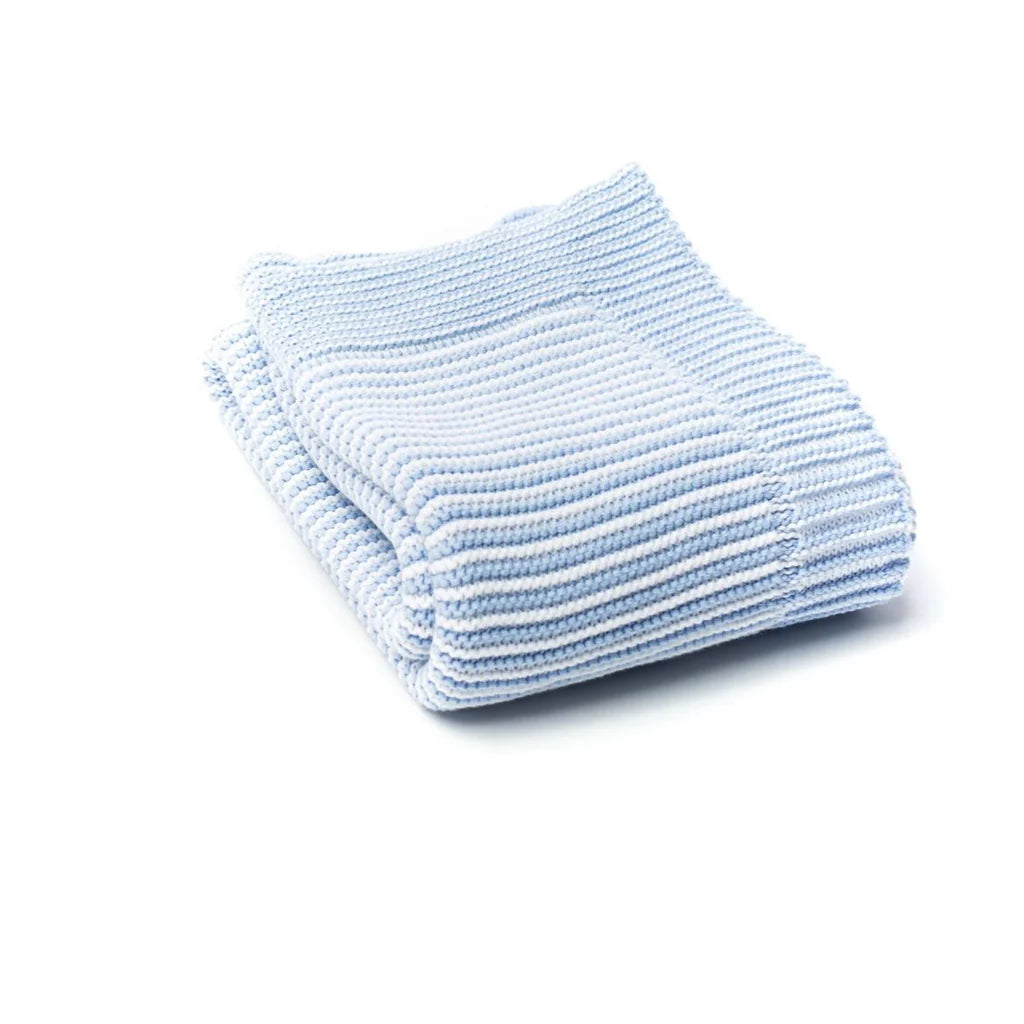 Stripes Blanket, Blue/White