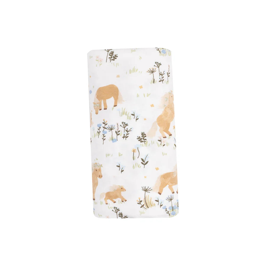 Swaddle Blanket, Pretty Ponies