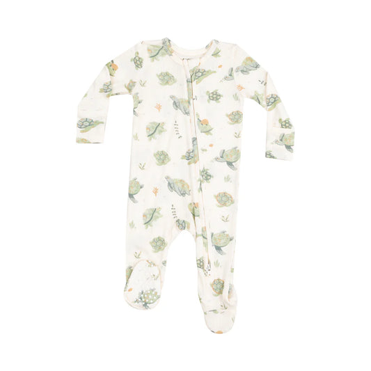 2 Way Zipper Footie, Sea Turtles