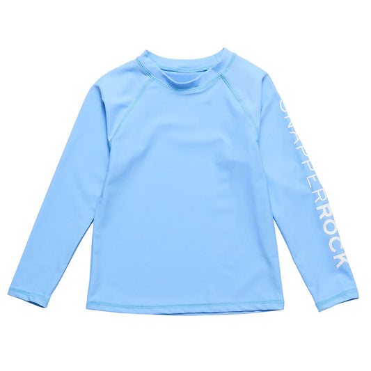 Water Blue Long Sleeve Rash Top