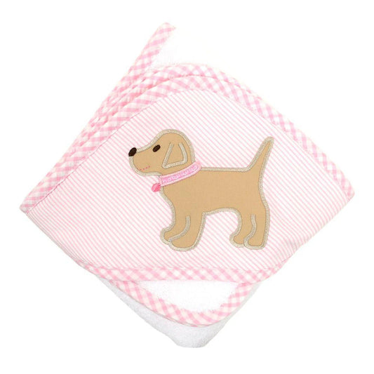 Pink Lab Hooded Towel Set