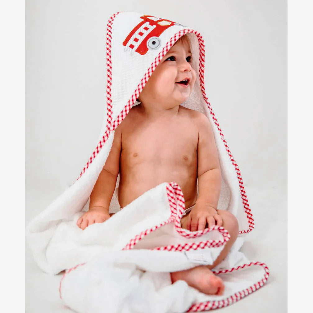 Firetruck Hooded Towel Set