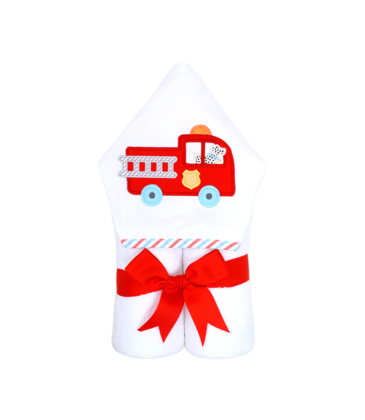 Firetruck Everykid Hooded Towel