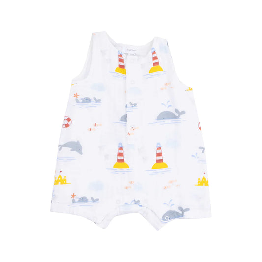 SLEEVELESS SHORTIE ROMPER - TAKE ME TO THE SEA