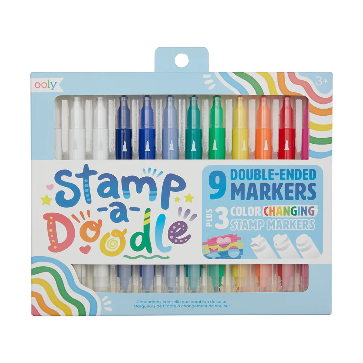 Stamp-A-Doodle Double-Ended Markers - Set of 12