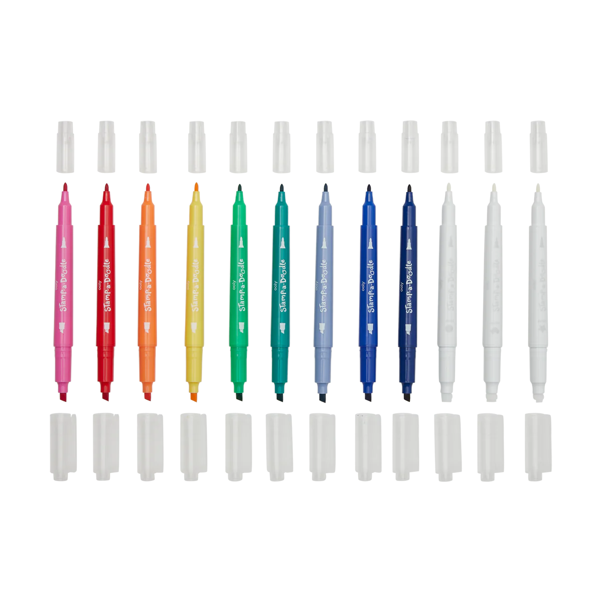 Stamp-A-Doodle Double-Ended Markers - Set of 12