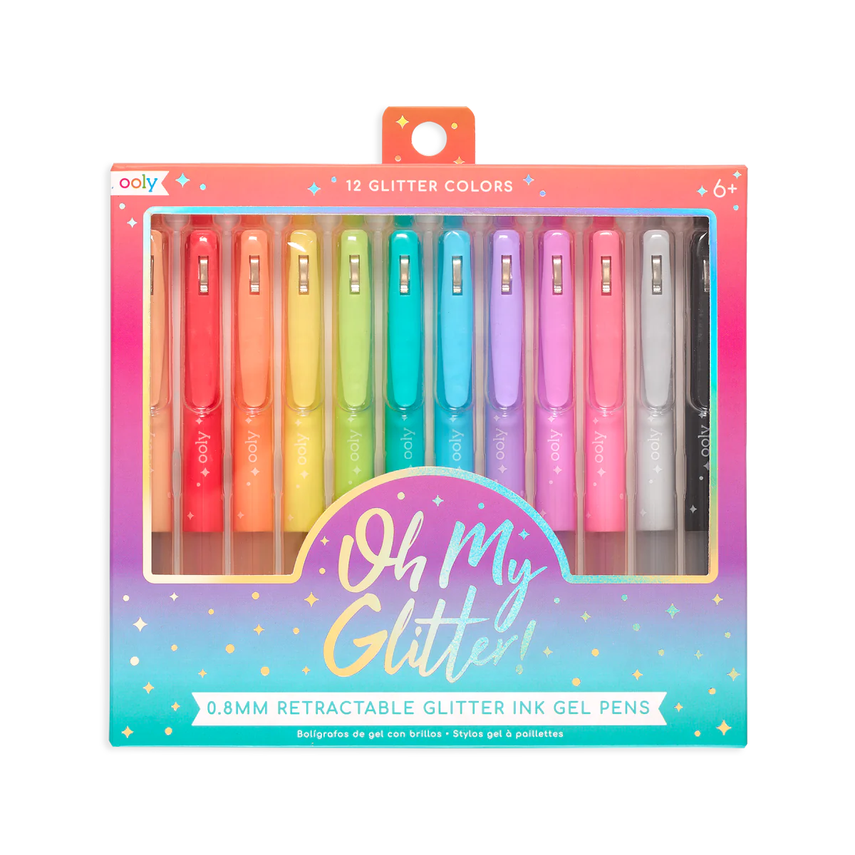 Oh My Glitter! Retractable Gel Pens - Set of 12