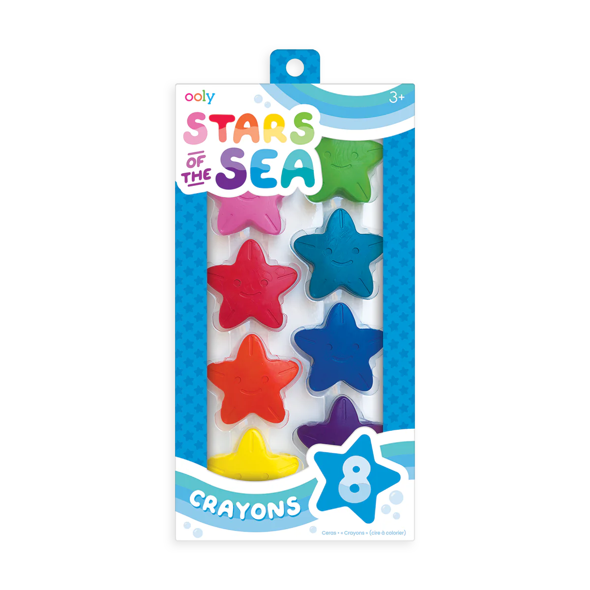 Stars Of The Sea Starfish Crayons - Set of 8