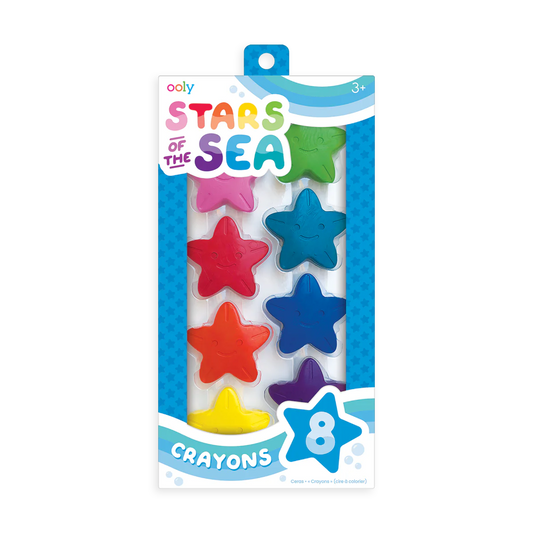 Stars Of The Sea Starfish Crayons - Set of 8