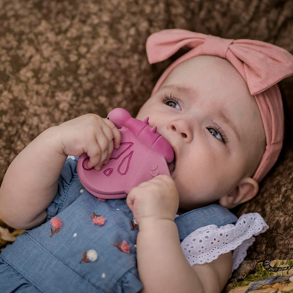 Butterfly Natural Rubber Teether, Rattle & Bath Toy