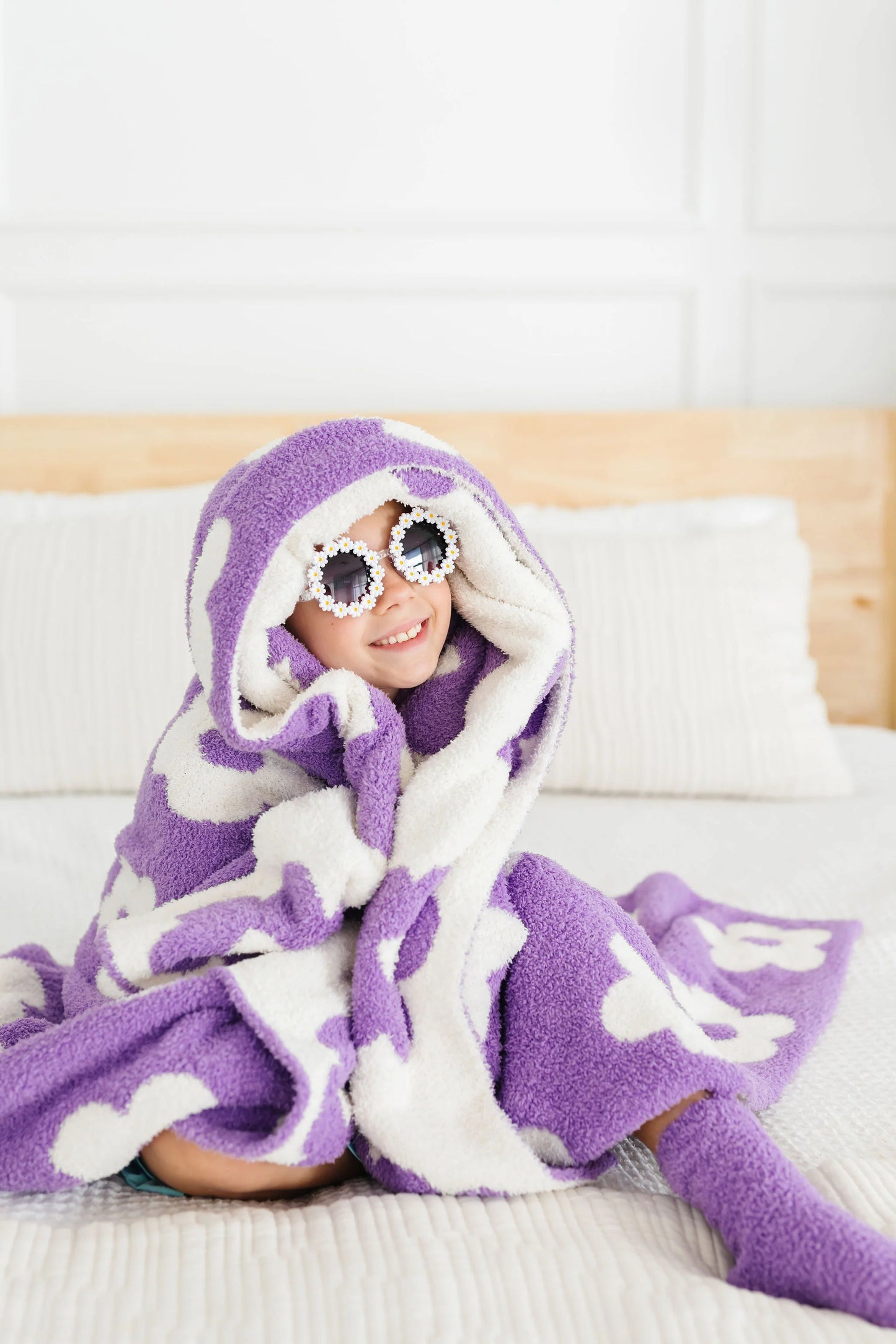 Lilac / Coconut Flower Cozy Blanket