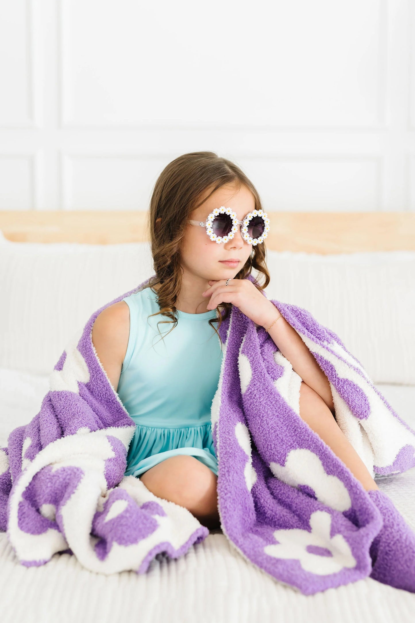 Lilac / Coconut Flower Cozy Blanket