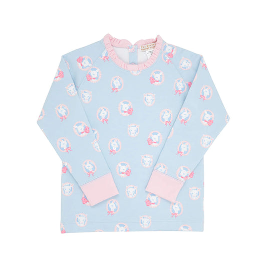 Cassidy Comfy Crewneck, Dear Friends with Palm Beach Pink