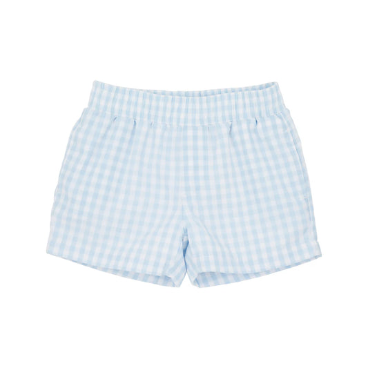 Sheffield Shorts, Buckhead Blue Gingham with Worth Avenue White