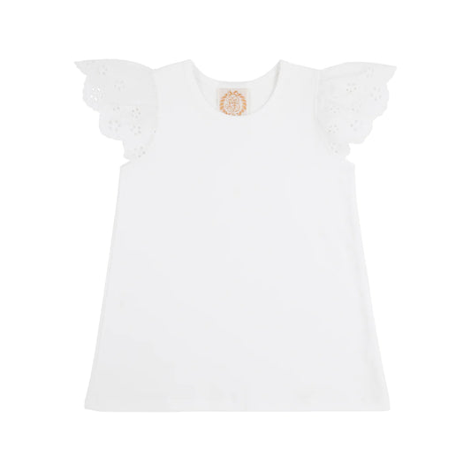 Ellen’s Eyelet Top, Worth Avenue White