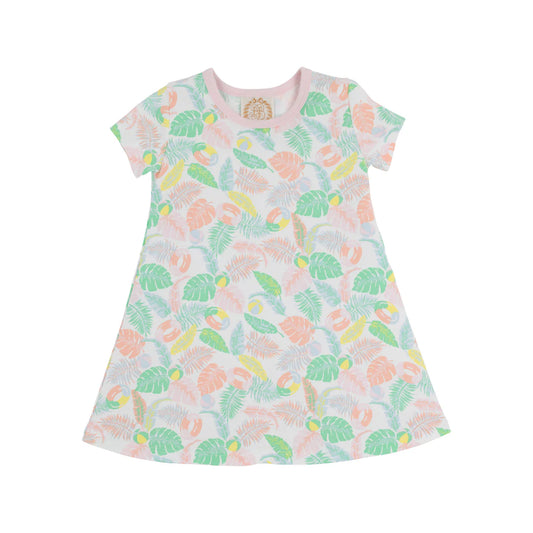 Polly Play Dress, Happy in Harbour Island with Palm Beach Pink