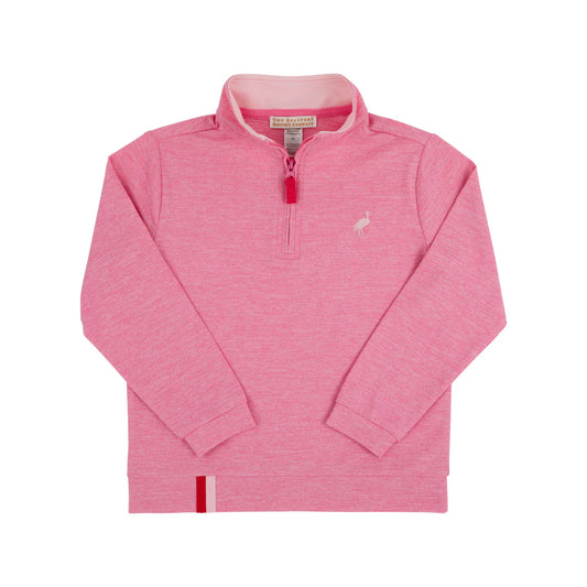 Prepletic™ Hayword Half-Zip, Hamptons Hot Pink with Palm Beach Pink Stork