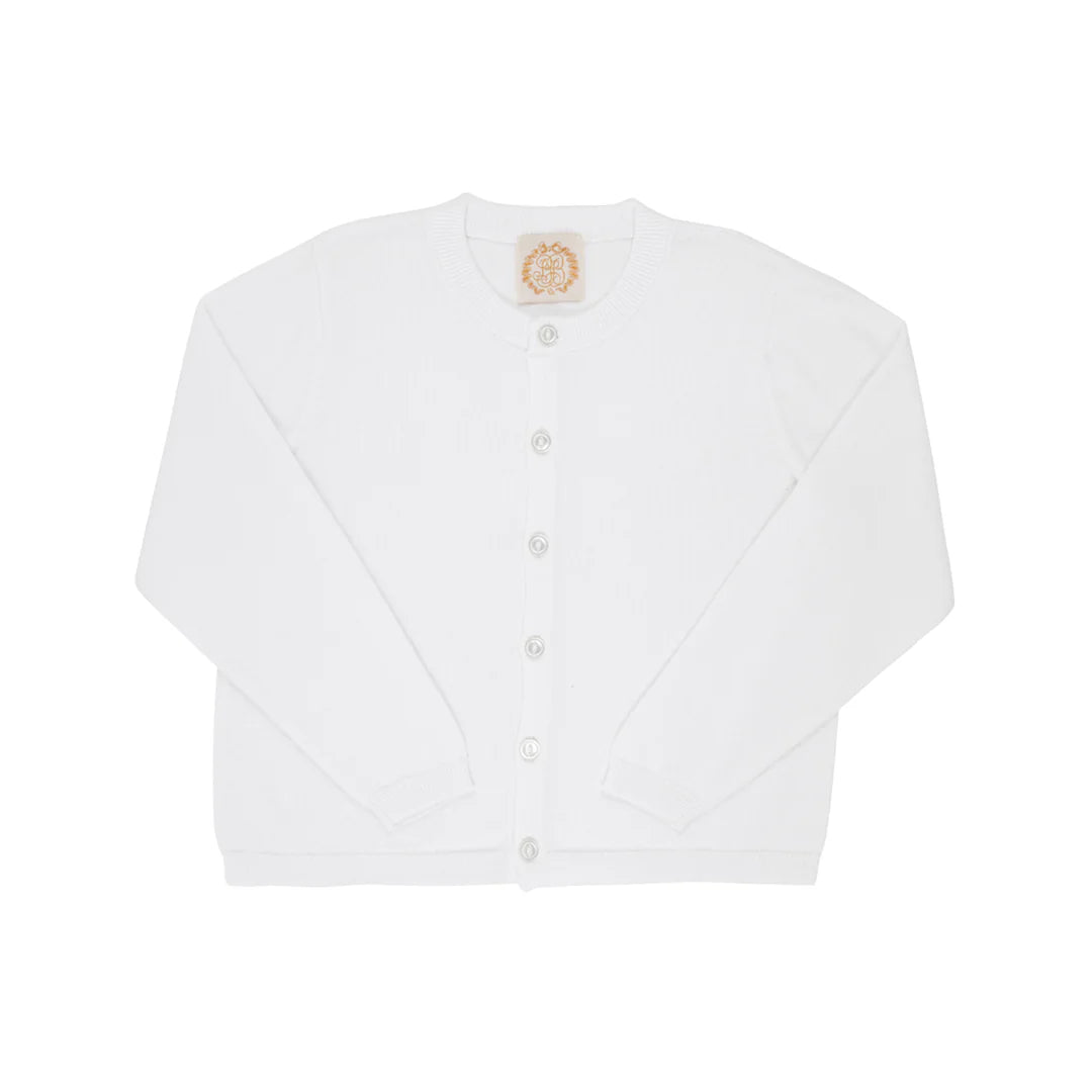 Cambridge Cardigan (Unisex), Worth Avenue White