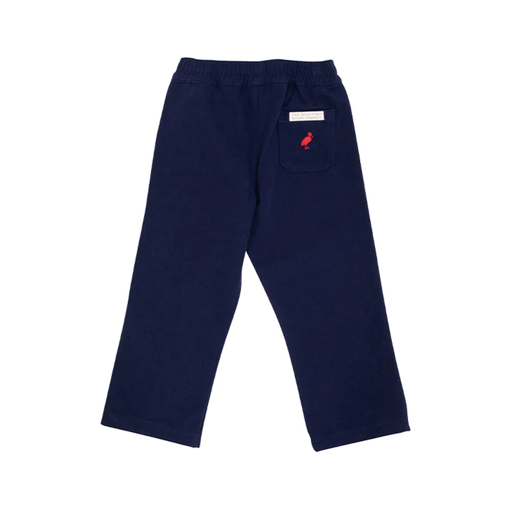 Sheffield Pants (Twill), Nantucket Navy with Richmond Red Stork