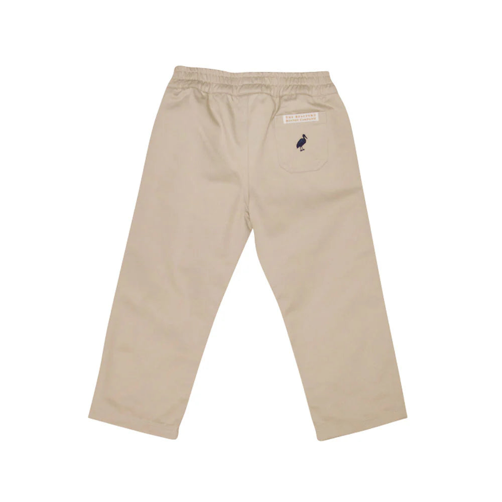 Sheffield Pants (Twill), Keeneland Khaki with Nantucket Navy Stork