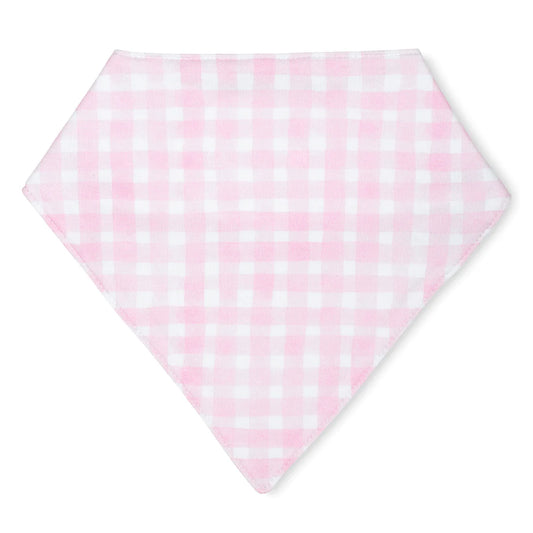 Pink Gingham Bib