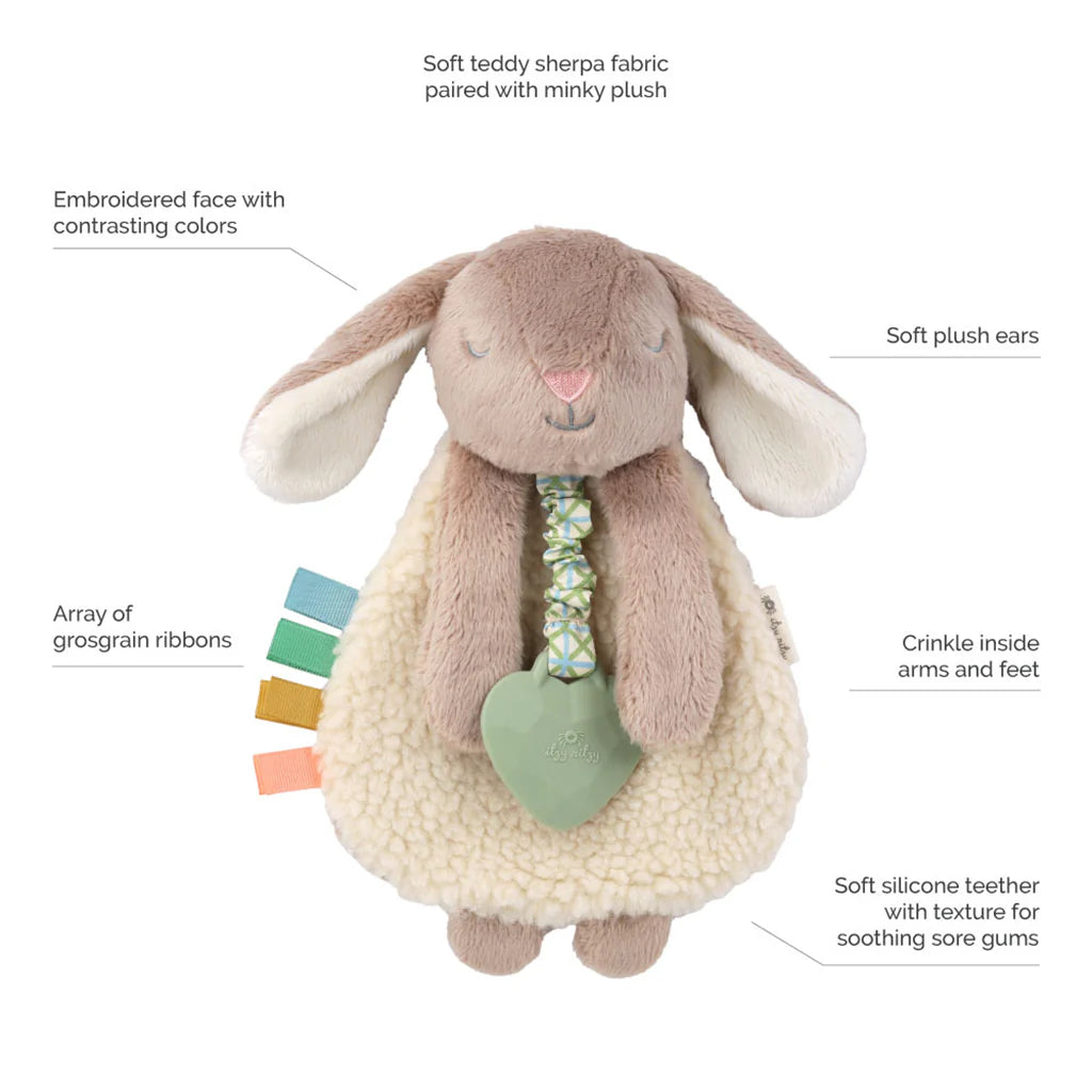 Itzy Lovey™ Plush And Teether Toy, Billie the Bunny