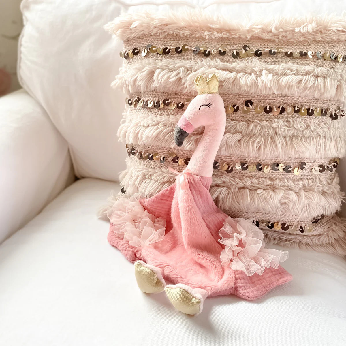 FELICITY FLAMINGO SECURITY BLANKIE