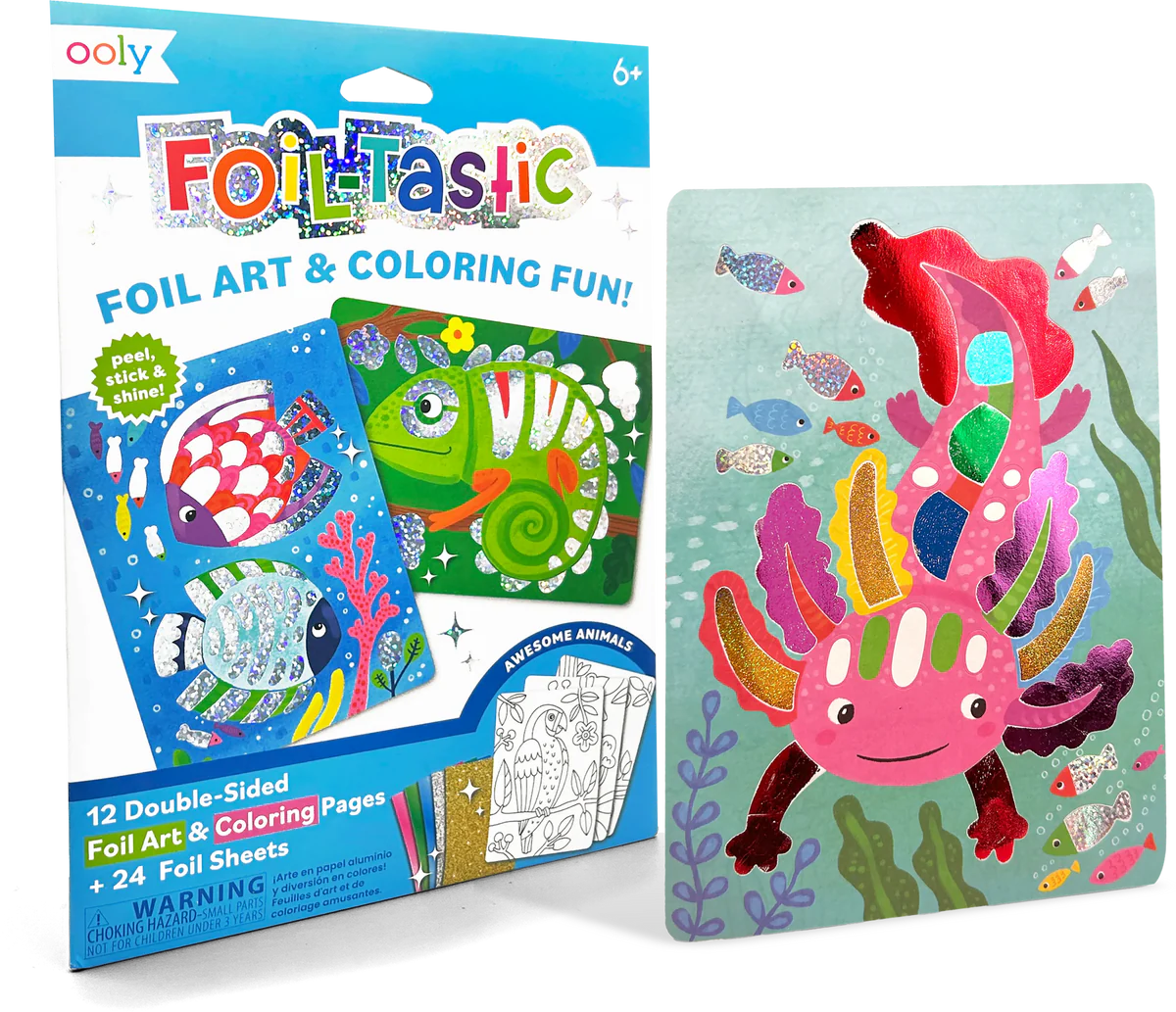 Foil-tastic Foil Art & Coloring Set - Awesome Animals