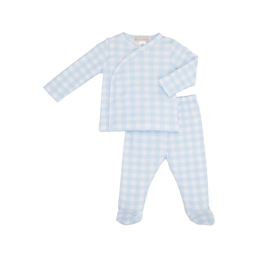 Cameron Cross-Front Set, Buckhead Blue Gingham