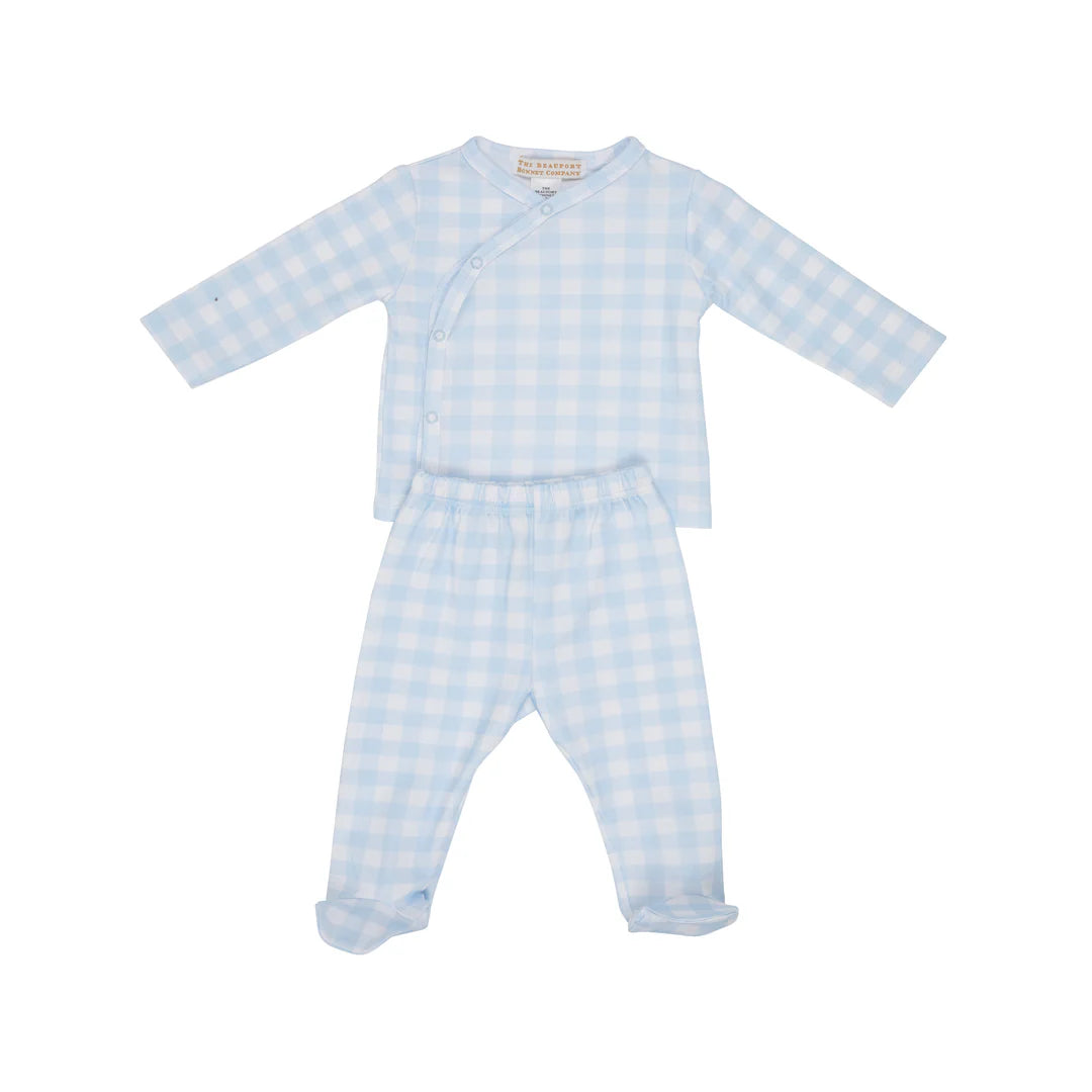 Cameron Cross-Front Set, Buckhead Blue Gingham