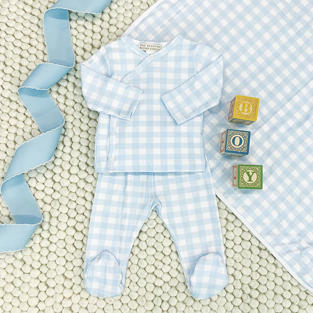 Cameron Cross-Front Set, Buckhead Blue Gingham