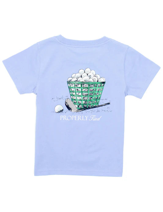 Boys Range SS Shirt, Light Blue